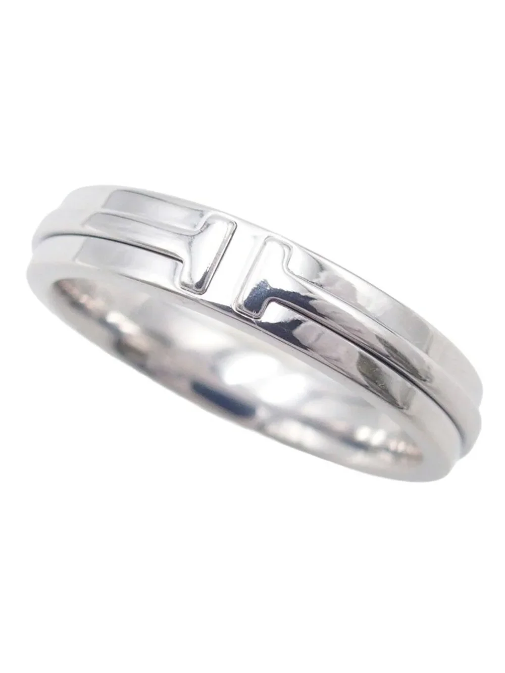 Tiffany & Co T Narrow White Gold 18K Ring
